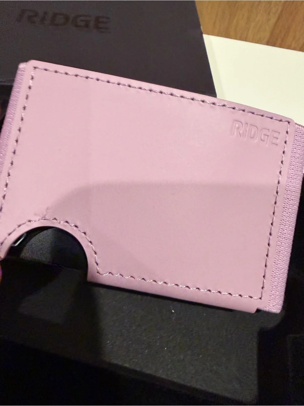 Ridge Lilac Cardholder Wallet - Slim Leather Card Sleeve